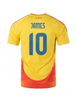 Billige Colombia James Rodriguez #10 Hjemmedrakt Copa America 2024 Kortermet